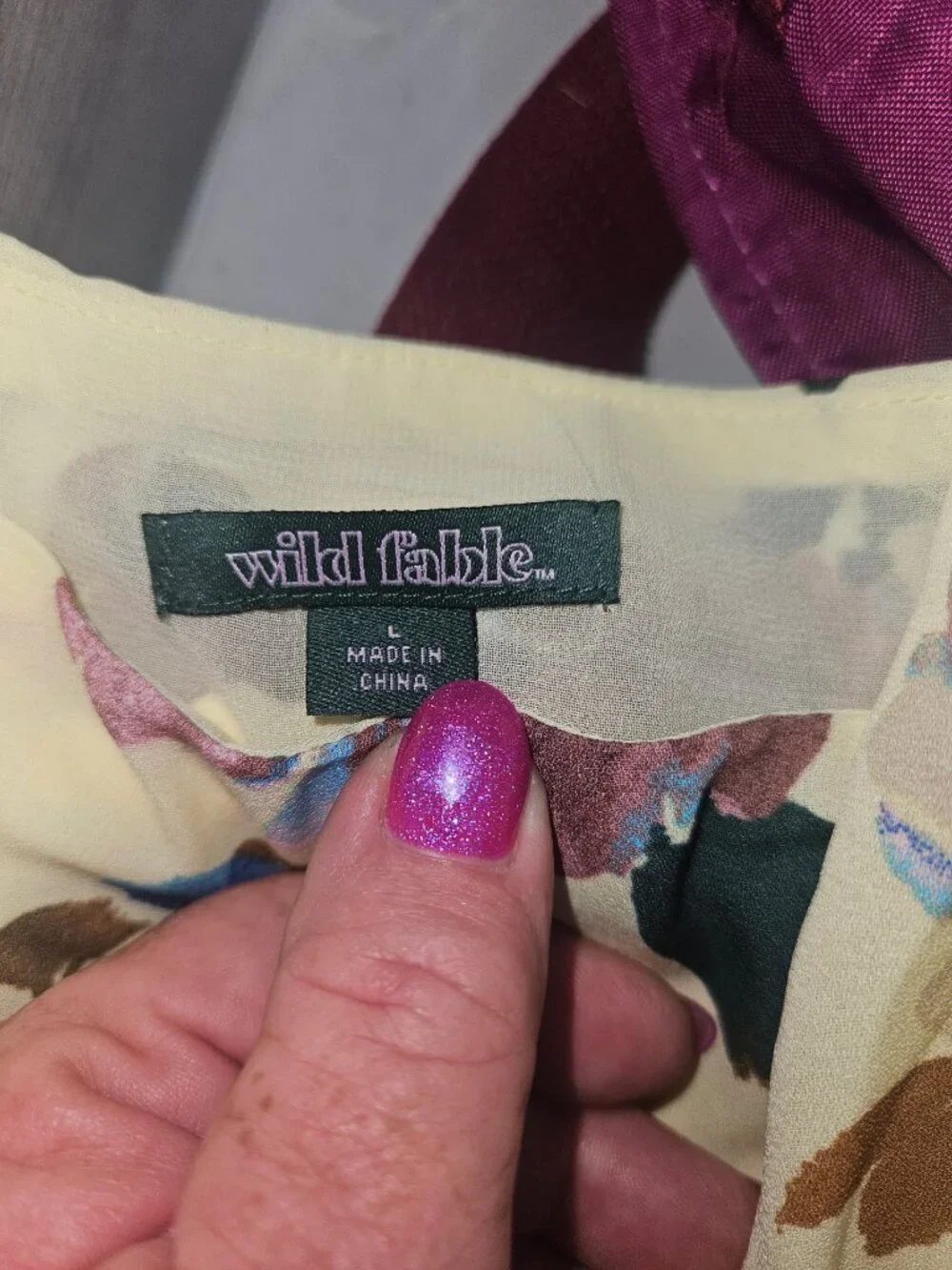 Women's Hankie Hem Mini a-Line Dress - Wild Fable™ Assorted Yellows Floral L